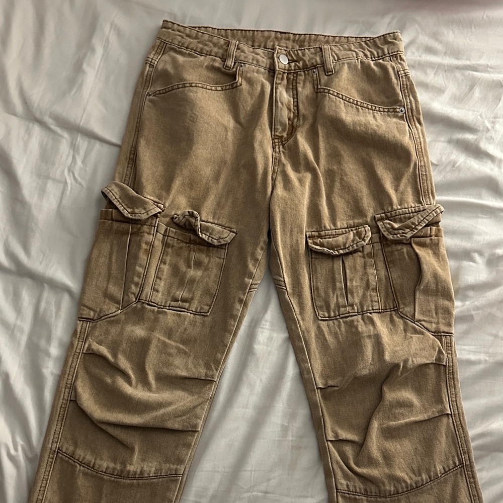 NFINITY Tan Cargo Pants for Men